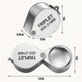 thumbnail image 2 of 3 Pieces Jewelers Eye Loupe Set 10X, 20X and 30X Pocket Jewelry Loupe, Jewelers Eye Magnifying Glas, 2 of 5