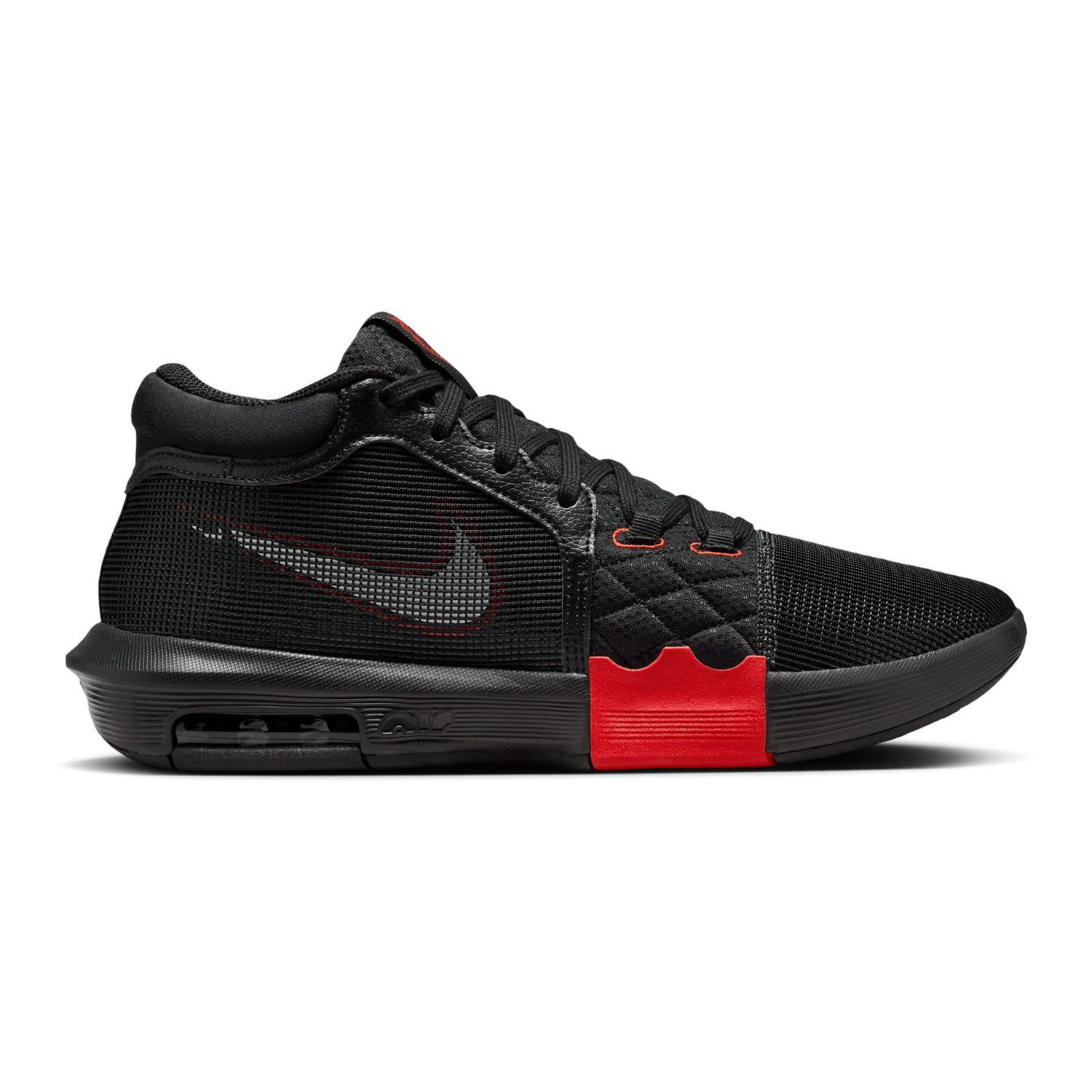 Men's Nike Lebron Witness 8 Basketball Shoes Color: Black White Red Size: 8.5