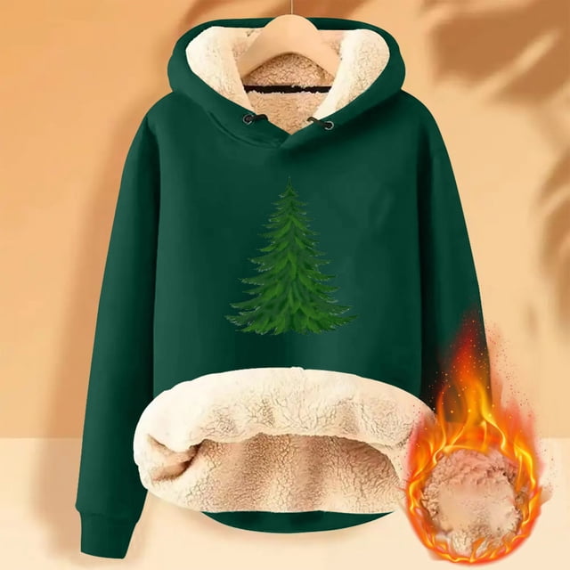 Birdeem Sweat à Capuche d'Hiver Chaud pour Femmes avec Poche Manches Longues