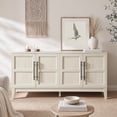thumbnail image 6 of Carolayne 60-Inch Sideboard Buffet Cabinet, Modern Storage Console Table with 4 Doors For Dining Room Living Room, White, 6 of 11