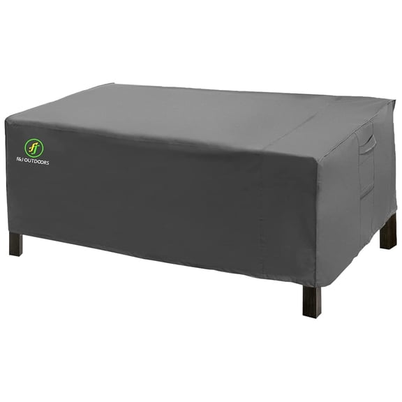 F&J Outdoors Patio Table Waterproof Outdoor Grey Cover, 62x42x27.5 Inches