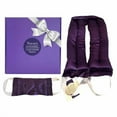thumbnail image 2 of Victoria's Lavender Luxury Microwavable Aromatherapy Neck Wrap and Eye Mask Pillow, Made in The USA Lavender Gift Set with Organic Lavender Buds and Flax Seed for Hot or Cold Application - (Set of 2), 2 of 6