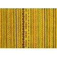 thumbnail image 1 of Ahgly Company Indoor Rectangle Oriental Yellow Modern Area Rugs, 7' x 9', 1 of 4