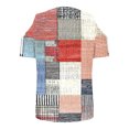 thumbnail image 6 of Cold Shoulder Tops for Women Summer Tunic Short Sleeve Cute V Neck Floral Blouses Classic Flowy Casual Shirts (XL, Khaki 1), 6 of 7