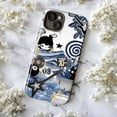 thumbnail image 5 of Blue Rock Music Vibe Phone Case, Star Guitar 8 Ball Swirl Collage Art, Edgy Protective Cover for iPhone 17 16 15 14 13 12 11 Pro Plus Mini, 5 of 6
