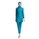 thumbnail image 3 of Burkini de manga larga con estampado floral para mujer, traje de baño musulmán, ropa de playa, ropa de vacaciones, traje de buceo con hijab, S-6XL, 3 piezas, 3 of 5