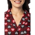 thumbnail image 4 of Fruit of the Loom Women's Beyond Soft Long Sleeve Button Down Flannel Sleepshirt, Sizes S-4X, 4 of 9