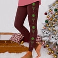 thumbnail image 1 of WILLBEST Leggings de Cintura Alta para Mujer, para Entrenamiento, Yoga, Suaves, Elásticos, con Estampado Navideño, Bloques de Color, Cómodos, para Fitness Y Running 2315 Grande, 1 of 4