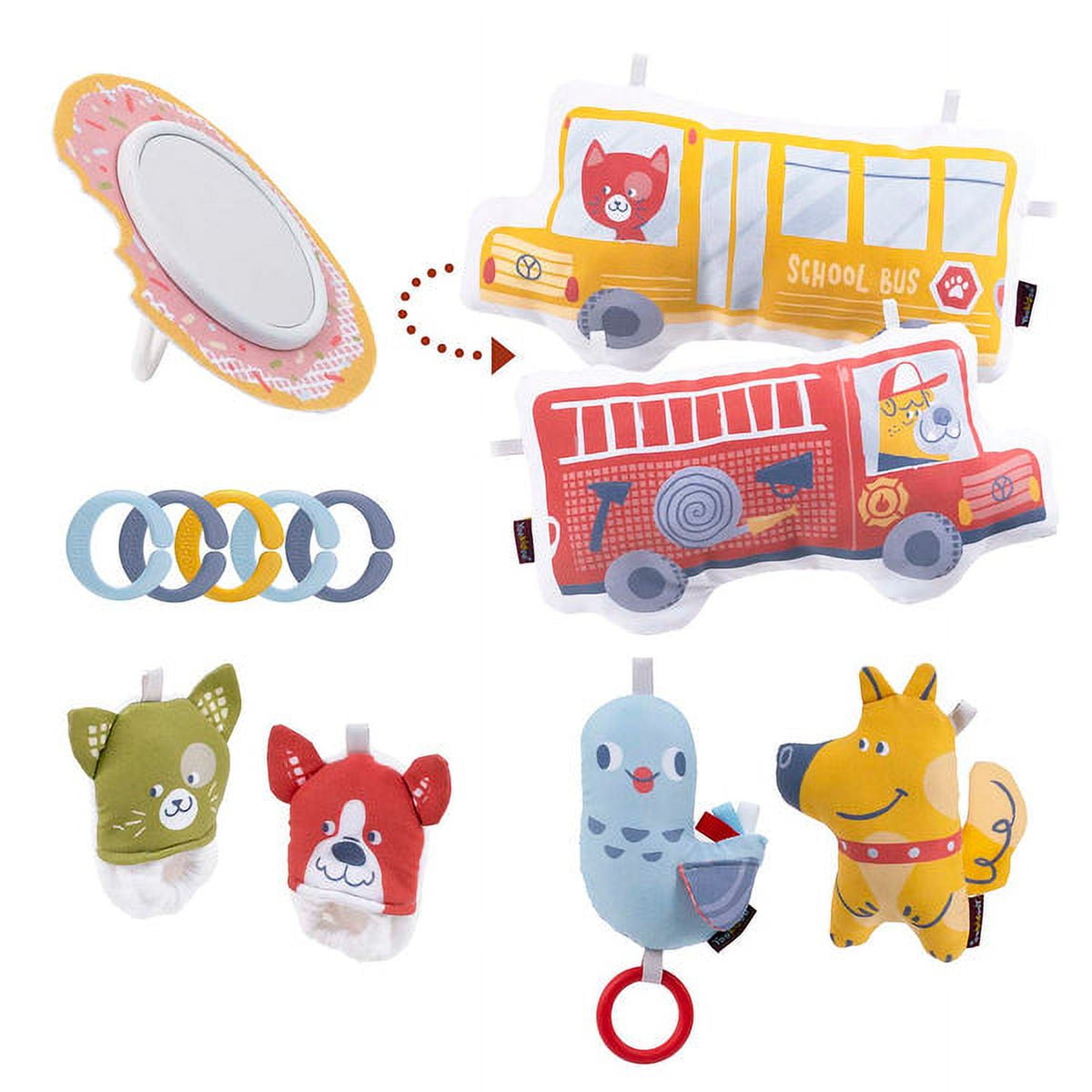 Yookidoo Baby Gym Urban Lay to sit-Up Playmat 3-in-1 Newborn Activity Center
