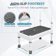 thumbnail image 4 of Step Stool with Handle for Elderly Adults High Beds Steps Heavy Duty Metal Stepping Stool Mobility Aids Stand Assist Medical Adjustable Bariatric Step Stool for Kitchen, Bedside, SUV, Bath - 400 lbs, 4 of 6