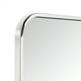 thumbnail image 6 of 24x36'' Chrome Mirrors for Bathroom,Chrome Bathroom Vanity Mirror, Rounded Rectangle Mirror, Stainless Steel Anti-Rust Tube Metal Frame Wall Mounted Mirror, Vertically/Horizontal Hanging, 6 of 11