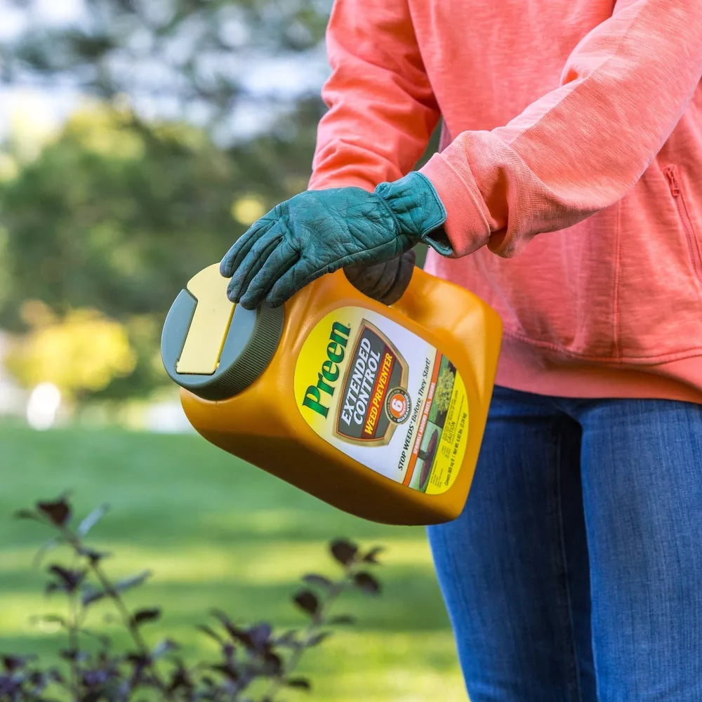 Extended Control Weed Preventer Herbicide - 4.93lbs: Lawn Care, Granular Formula, 805 sq ft Coverage
