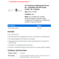 thumbnail image 2 of A/C Compressor Replacement Service Kit - Compatible with 2003 Toyota Corolla 1.8L 4-Cylinder, 2 of 2