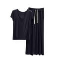 thumbnail image 3 of Censtreet Pajamas Set Women’s Long Sleeve Sleepwear Soft Modal Classic Loungewear Pj Set, 3 of 3