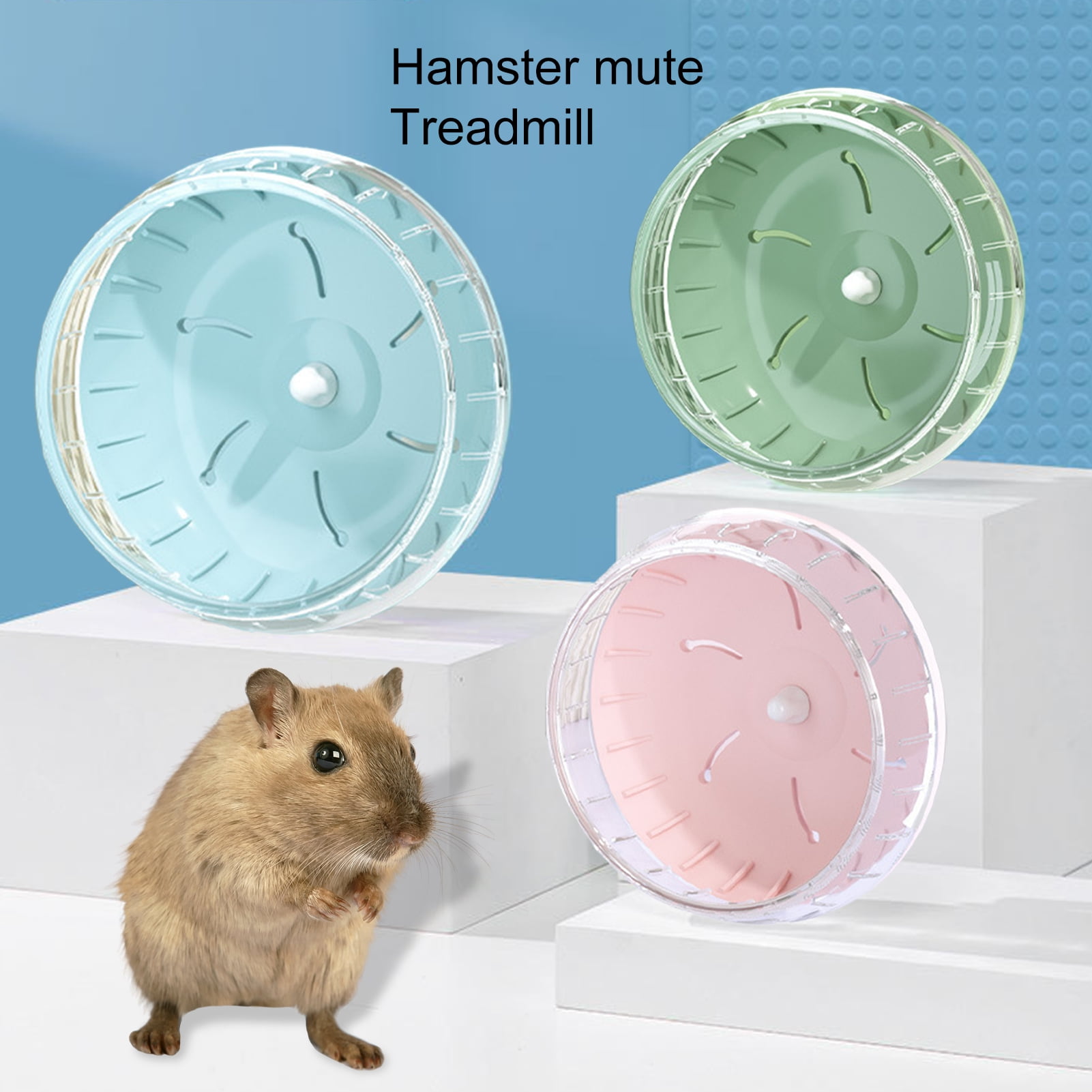 Reheyre Silent Spinner Hamster Wheel 12cm/14cm, Easy to Install and