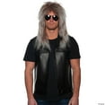 thumbnail image 3 of Adults Brown & Grey Rocker Wig, 3 of 3