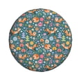 thumbnail image 2 of Gaeub Foxes and Birds in Forest 14-17in Tire Cover, Spare Tire Cover, for Camper Caravan, Trailer, Car, Truck, SUV, Jeep - 14 inch, 2 of 9