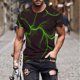 thumbnail image 2 of Camisetas de Manga Corta para Hombre Imprimir Cuello Redondo Camiseta de Moda Casual, Camiseta de Disfraz de Poliéster para Uso Al Aire Libre, Diario Y de Verano de Primavera, 2 of 5