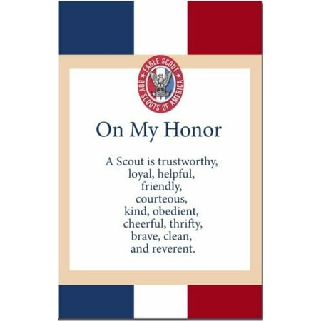 Eagle Scout Law Court Of Honor Emblem 1 2 Size Sheet Cake Topper