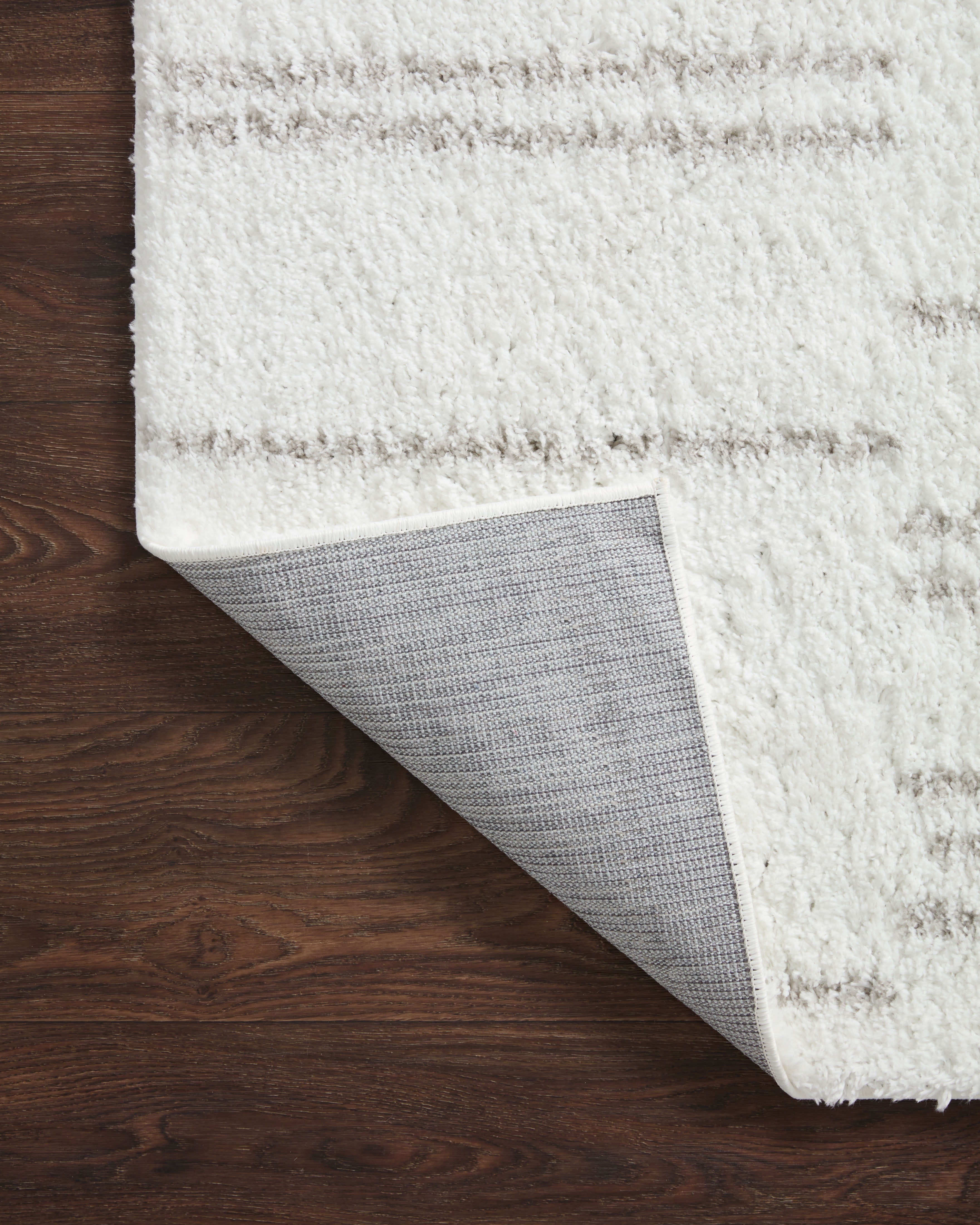 Loloi Bliss Shag White / Grey 9'-3" x 13' Area Rug