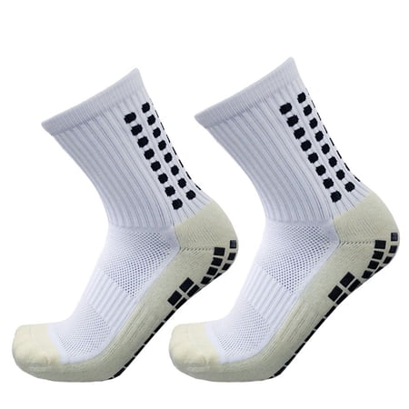 Outdoor Backpacking 1Pair Unisex Trekking Breathable Basketball Non Slip Comfortable Football Socks Soccer Socks Cycling Socks Sports Sock WHITE