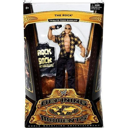 WWE Wrestling Defining Moments Series 2 The Rock Action (Wwe The Rock Best Moments)