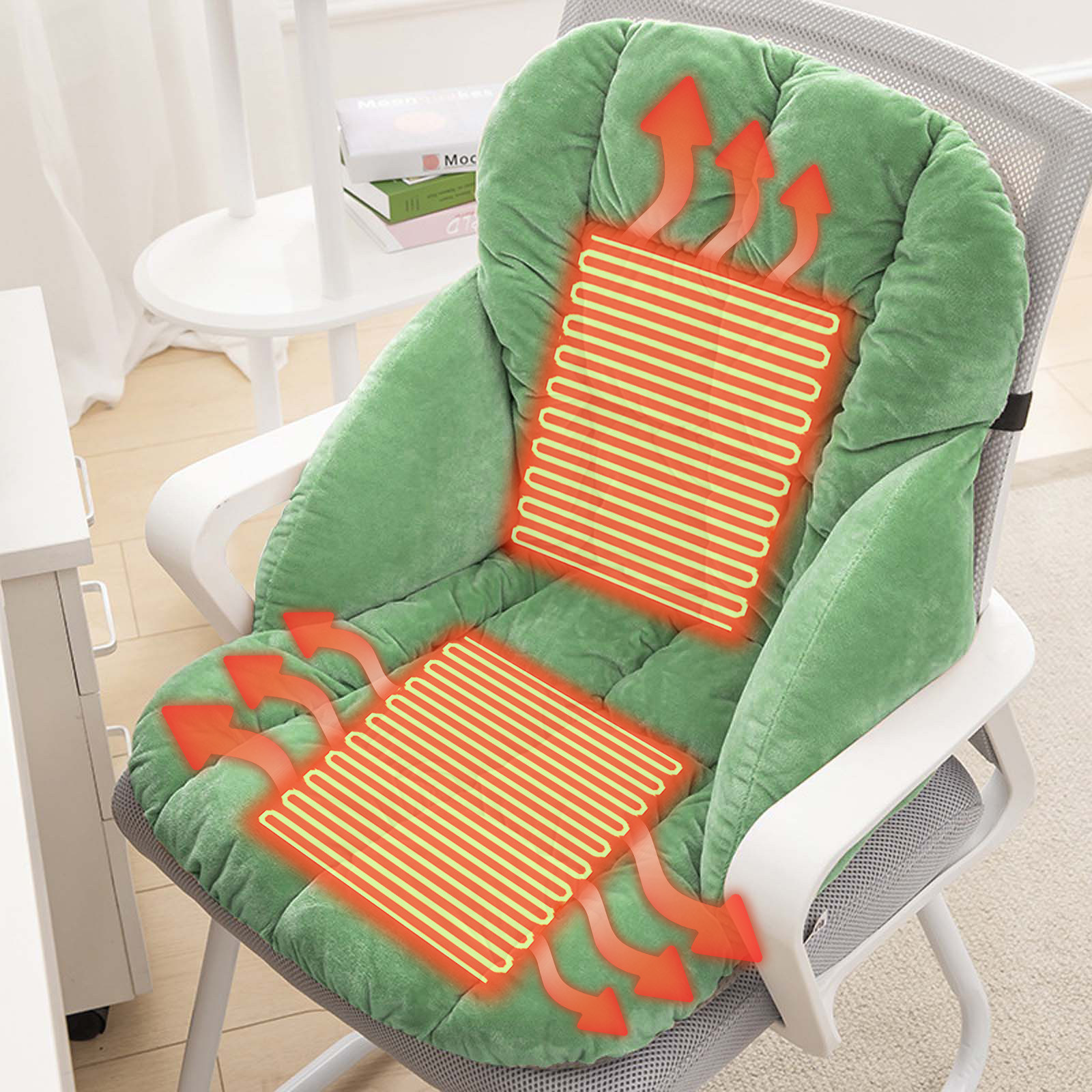 Eolstice Winter USB Heating Seat Cushion, Integrated Warm Sitting Pad for Long Duration Use, for Office Chairs Home Seating and Comfort Support