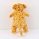thumbnail image 2 of Peluche de dinosaurio con peso, cojín de dinosaurio con peso, cojín lumbar suave, almohadas lindas (leopardo naranja), 2 of 5