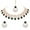 Rose Green, variant on Exquisite Indian Bollywood Wedding Silver Plated Choker Necklace Set