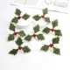 thumbnail image 4 of Adorno de árbol de frutas pequeño de Navidad simulado, corona de ratán, rama de bonsái para hacer tú mismo, accesorios de caja de regalo enchufables, 4 of 5