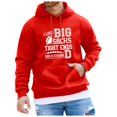 thumbnail image 1 of Chandail à Capuche Imprimé Rugby pour Hommes avec Poche et Cordon de Serrage, Coupe Ample Décontractée, Style Business Confortable pour un Usage Quotidien, 1 of 4