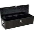 thumbnail image 2 of Luku Diamond Plate Aluminum Toolbox with Handle & Lock, 39”, 2 of 7