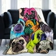 thumbnail image 5 of Cozy Camo Dog Throw Blanket - Perfect for Christmas, Valentine's & New Year Gifts | Soft Flannel Nap Shawl for Loved Ones, French Style, 5 of 6