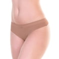thumbnail image 2 of Angelina Women's Nylon Laser Cut Thong with Scalloped Waistband (12-Pack), 2 of 5