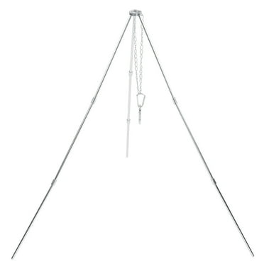 Campfire Cooking Stand & Pot Hanger for Picnics Portable Outdoor Grill Tripod