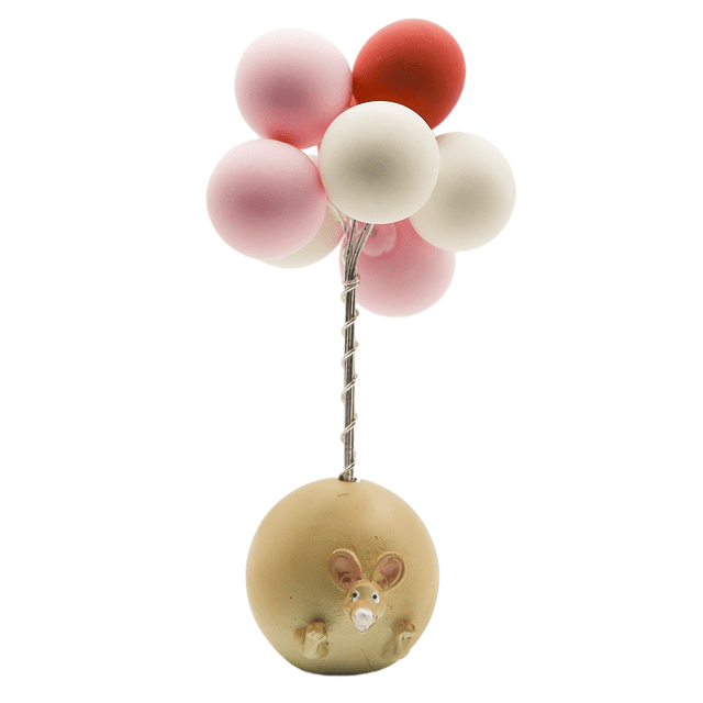 Espejo Retrovisor De Coche, Adorno Colgante De Globos De Animales Bonitos, Colgante Artesanal De Resina Para Decoración De Puerta Y Ventana De Coche Speravity HA039931-07