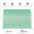 thumbnail image 6 of Outsunny 10' x 5' x 7' Walk-In Lean-To Greenhouse, Steel Frame Plant Nursery with UV-Resistant PE Cover, 3 Wire Shelves and Roll-Up Windows for Backyard and Garden Use, Green, 6 of 8