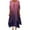 Pink, variant on Busydd Womens Dresses Fashion Gradient Color Print V Neck Maxi Dress Summer Casual 3/4 Lenght Sleeve Sundress Trendy Loose Flowy Irregular Hem Button Beach Dress Plus Size Long Dress S-5XL