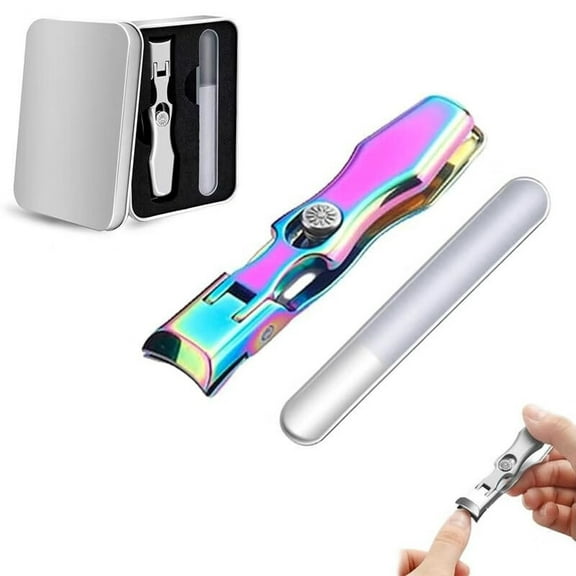 German Nail Clippers for Men, 2025 New Ultra Sharp Nail Clippers, Professional Extra Large Heavy Duty Toe Clippers for Seniors with Catcher File