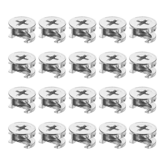 Cam Lock Nut for Furniture, 20pack 15x9.5mm Joint Connector Locking Nuts Furniture Connecting Cam Fittings