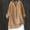 Khaki, variant on Ladies Shirts Summer Top for Women Shirts Loose Button Down Blouse Tops for Casual Everyday wear Stand Solid Long Sleeve Shirt Comfortable Women Blouse Feminine Daily Top Navy S