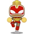 thumbnail image 1 of Funko POP Marvel: Gingerbread Captain Marvel Vinyl Figure, 1 of 5