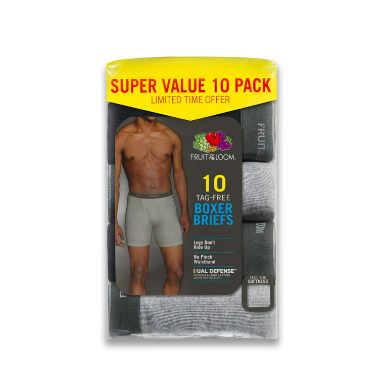 Fruit Of The Loom Men's Crafted Comfort Boxer Briefs, Pack,, 45% OFF