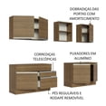 thumbnail image 3 of Cocina Integral 240cm Marrón Glamy MADESA 06, 3 of 4