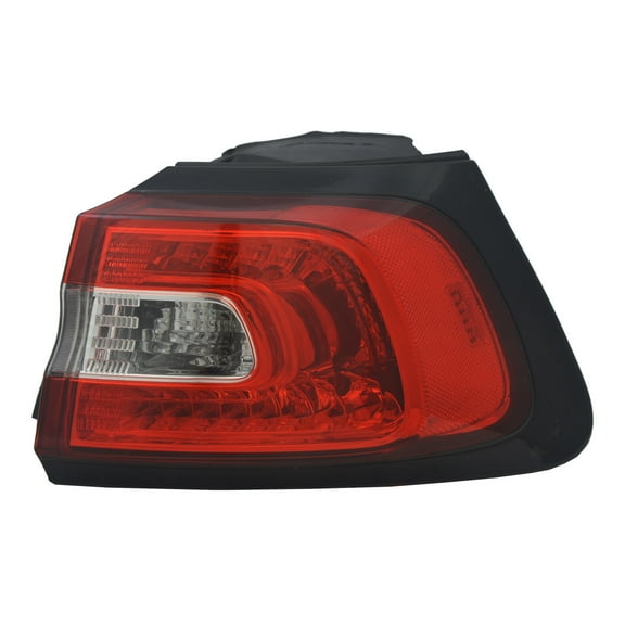 New CAPA Certified Standard Replacement Passenger Side Outer Tail Light Assembly, Fits 2014-2018 Jeep Cherokee