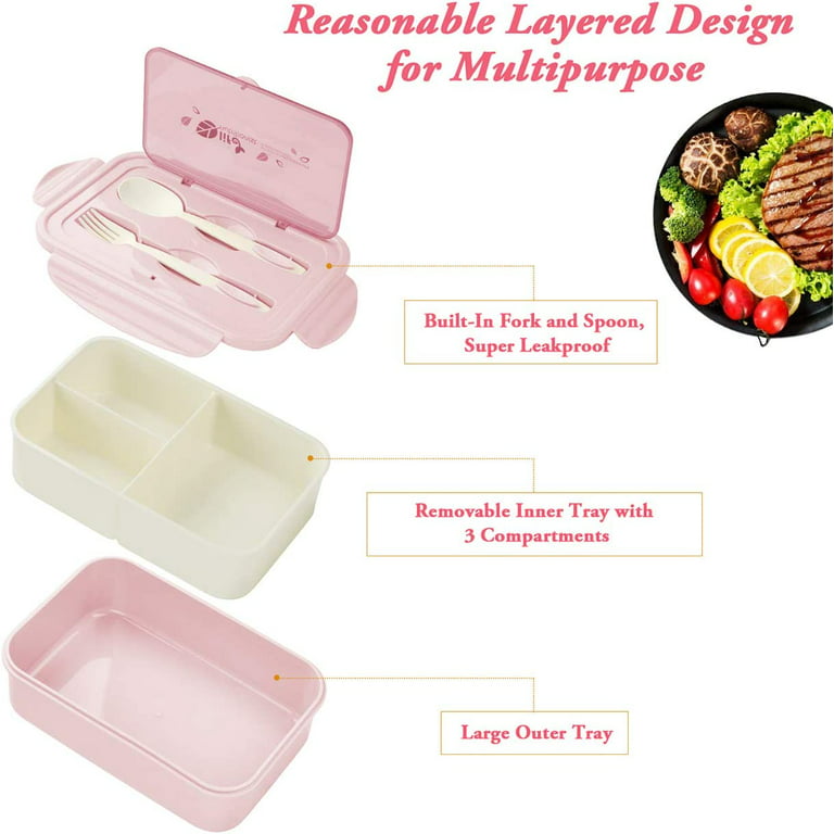 Lunch Boxes, Bento Box, Food Containers, 1000 ml Airtight