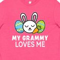 thumbnail image 4 of Inktastic My Grammy Loves Me with Bunny and Easter Eggs Youth T-Shirt, 4 of 5