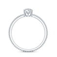 thumbnail image 2 of Rosec Jewels Certified Lab Grown Diamond Solitaire Engagement Ring - EF-VS Quality, 925 Sterling Silver, US 4.00, 2 of 8