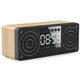 thumbnail image 2 of Reloj de madera Altavoz Bluetooth Ordenador de casa móvil Pequeño altavoz de grano de madera amarillo Rojo Verde, 2 of 5