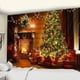 thumbnail image 1 of Tapiz de Papá Noel Reno navideño colgado en la pared para decoración de dormitorio (L XL) 90 x 71 cm (a), 1 of 5